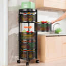[Leve 2 Pague 1] Fruteira Articulada de 4 Andares em Aço Inox e Rodinhas