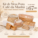 Kit de café da manhã mesa posta